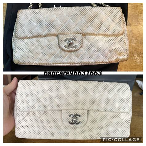 recolor chanel bag|chanel lambskin bag restoration.